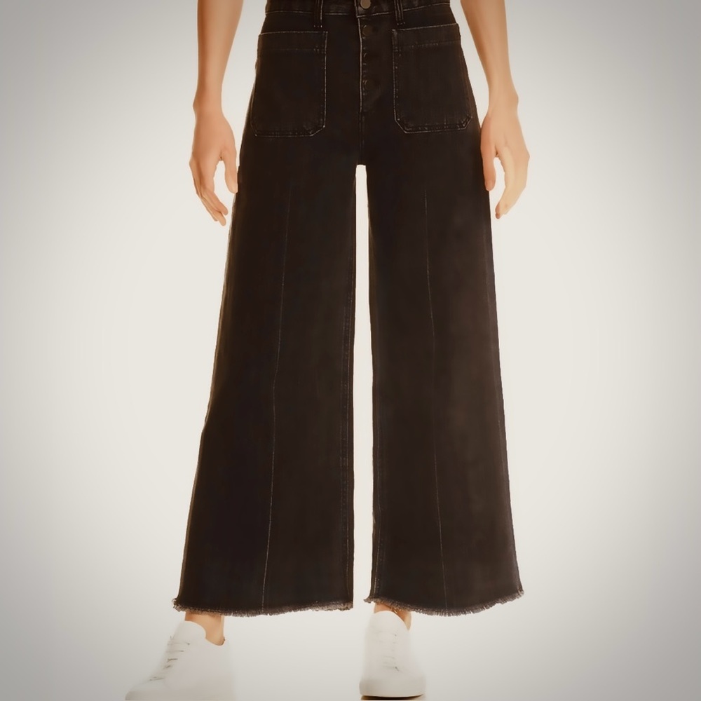 Elizabeth and James Carmine Cropped
Button Fly Wide Leg Jeans Size 26. C… - Picture 5 of 15